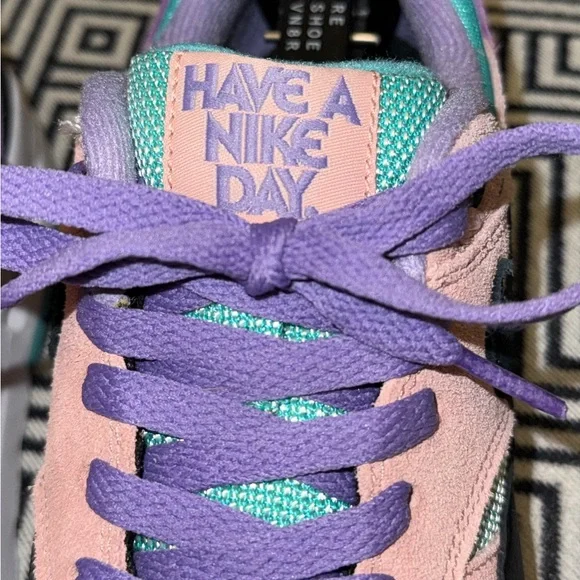 Nike Air Max 1 "Have A Nike Day" Sneakers- Teal, Purple, Pink, Black- Women’s 7 - Picture 9 of 12
